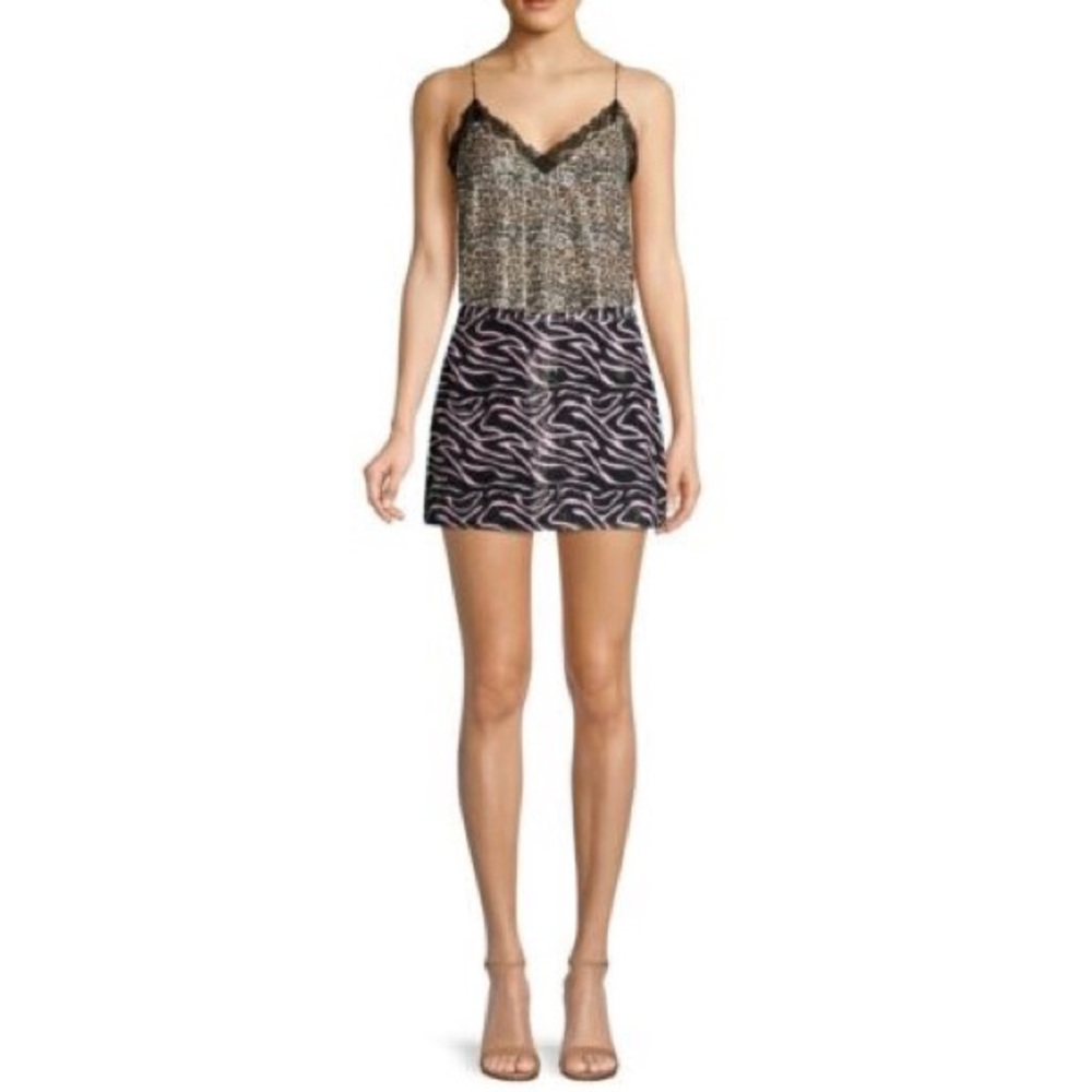 Olivia Rubin mini sequined skirt